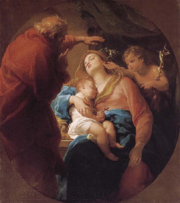 Pompeo Batoni Holy Family with St. John the Baptist Spain oil painting art